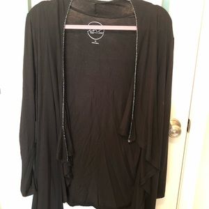 INC Draped Cardigan with Beaded Edges, Wear 3 Ways